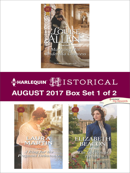 Title details for Harlequin Historical August 2017, Box Set 1 of 2 by Louise Allen - Wait list